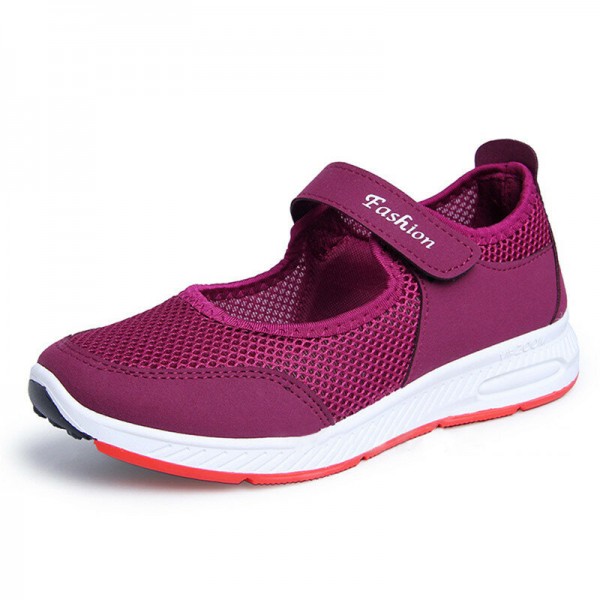 Women Sneakers Hollow Out Breathable Backless Casual Shoes 