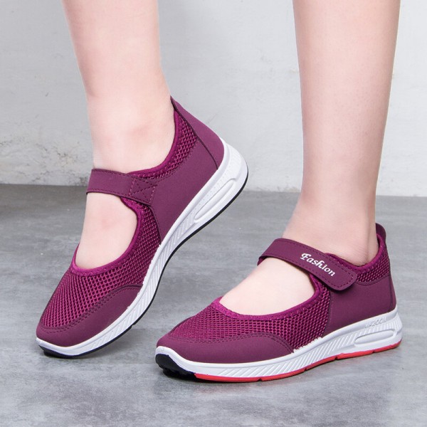 Women Sneakers Hollow Out Breathable Backless Casual Shoes 