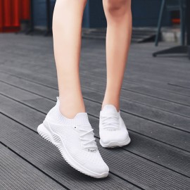 Women Mesh Running Slip On Sock Casual Sport Shoes