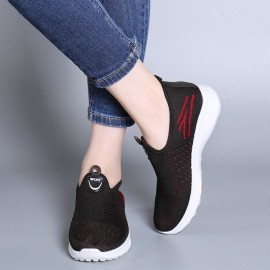 Women Large Size Mesh Comfy Breathable Outdoor Casual Running Sneakers